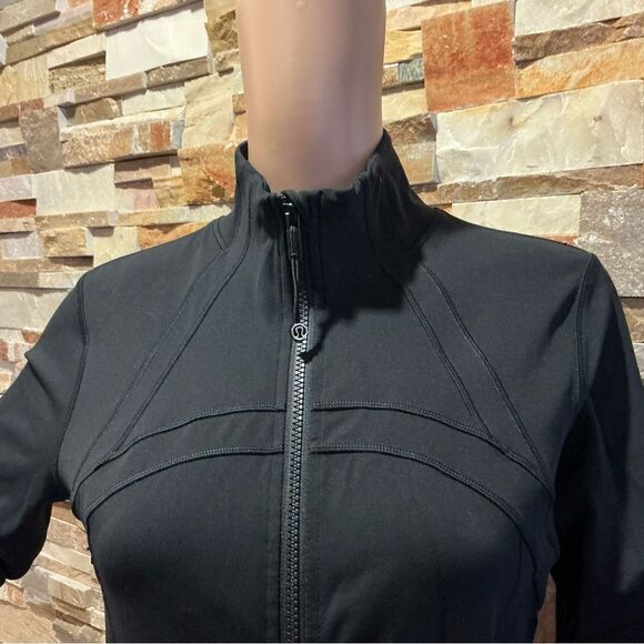 Lululemon Athletica Black Bomber Jacket Sleek Performance Design - Picture 6 of 8